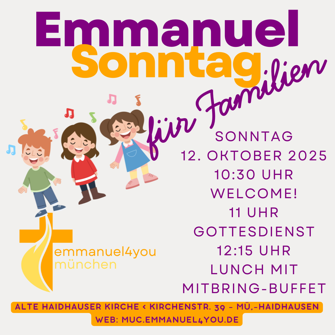 Familiengottesdienst am Emmanuel Sonntag (Alte Haidhauser Kirche)